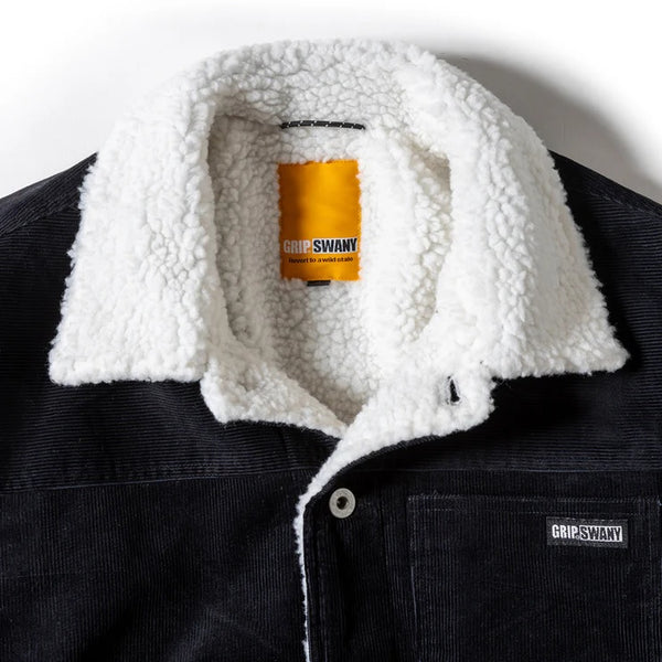 GRIP SWANY ( グリップスワニー ) 【 GSMJ-059 】 SHERPA TRUCKER JACKET | ジャケット | アウター | 冬 | 防寒 | シンプル | 暖かい | オシャレ | コットン | コーデュロイ | ユニセックス | メンズ | レディース | ボア | ウェア | ぐりっぷすわにー