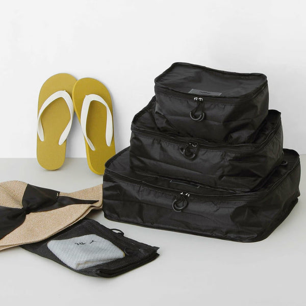 HIGHTIDE ( ハイタイド ) トラベルパッキングバッグ 3pack | ネーエ | 旅行 | パッキング | シンプル | トラベル | アウトドア | キャンプ | メッシュ | 洗濯可 | ハンドル付 | ポリエステル | GB317 | はいたいど