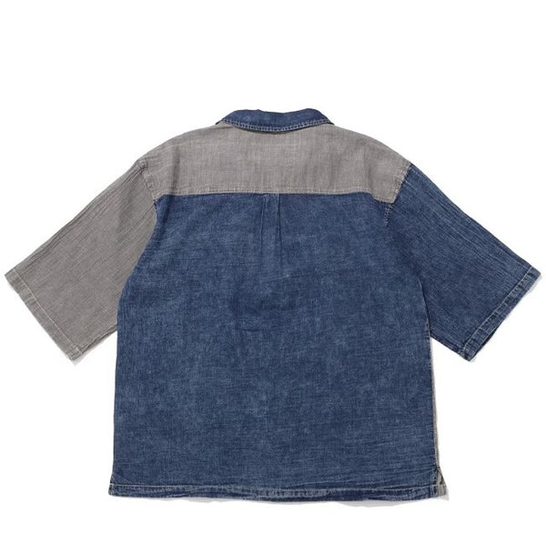KRIFF MAYER ( クリフメイヤー ) エアーライトデニム開襟半袖シャツ | MENS | 2555108 | シャツ | デニムシャツ | 半袖 | 軽い | 軽量 | 風通しが良い | オシャレ | くりふめいやー | カジュアル