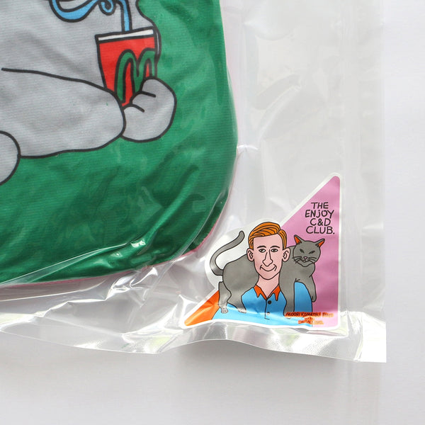 DETAIL ( ディテール ) The Enjoy C&D Club Cushion エンジョイ C&D クラブ クッション | 猫イラストクッション | ネコ | クッション | インテリア | ソファ | マイクロファイバー | プレゼント | 3666CGRN | 3666CBLU