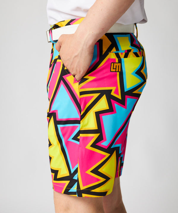 【 SALE 】 LOUDMOUTH ( ラウドマウス ) ストレッチツイル 柄ショートパンツ | ゴルフ | ウェア | 派手 | ハーフパンツ | 半ズボン | メンズ | 765334 | 動きやすい | インパクト | らうどまうす