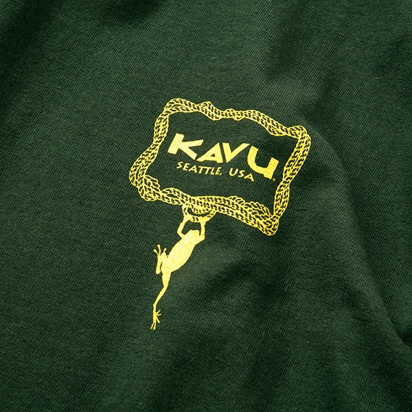 KAVU（カブー）フロッグ Tシャツ   フォレスト 198218600