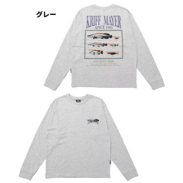 KRIFF MAYER ( クリフメイヤー ) クリフメイヤー 外遊びプリントロンT 古代魚 ロンT 長袖Tシャツ 長袖Tシャツ メンズ メンズロンT プリントTシャツ カジュアルTシャツ アメカジ アメカジTシャツ アウトドアウェア アウトドアTシャツ 外遊び