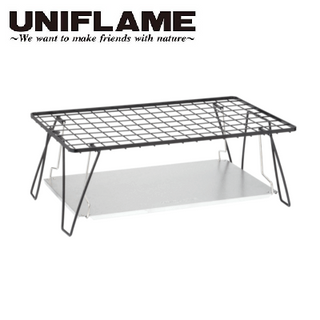 UNIFLAME ( ユニフレーム ) フィールドラック システムラック | オプション | デッドスペース | ラック | 取り付け | 簡単 | アウトドア | キャンプ | 耐荷重約5キロ | ステンレス | ゆにふれーむ | 611555