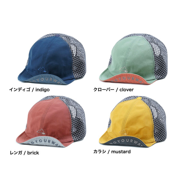 milestone ( マイルストーン ) original cap MSC-023 | 帽子 | キャップ | 登山 | キャンプ | オシャレ | トレッキング | 刺繍 | メッシュ | 快適 | 涼しい | 日よけ | サイズ調整 | まいるすとーん