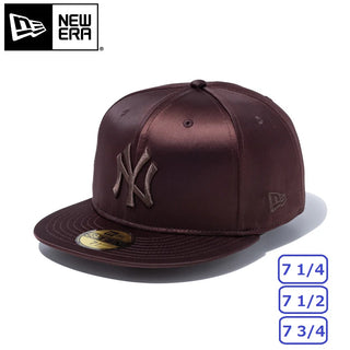 NEW ERA ( ニューエラ ) 59FIFTY Valentine's Day サテン ニューヨーク・ヤンキース ダークブラウン | キャップ | 帽子 | レジャー | バレンタイン | 茶色 | オシャレ | お出かけ | アウトドア | キャンプ | 14908298 | にゅーえら