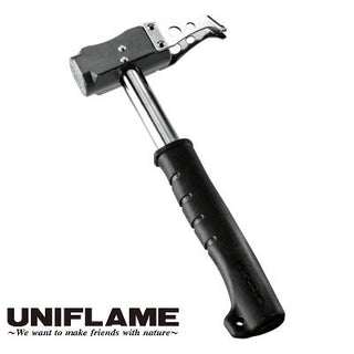 UNIFLAME ( ユニフレーム ) REVOハンマーII ペグハンマー キャンプ テント タープ 設営 ペグ打ち ペグ抜き アウトドア キャンプ用品 スチールペグ高耐久 アウトドアギア 人気 おすすめ