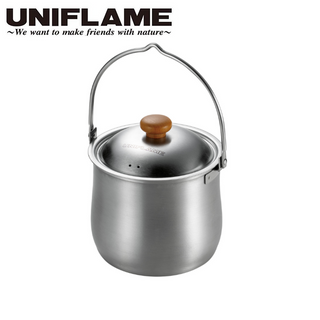 UNIFLAME ( ユニフレーム ) 焚き火鍋14cm 壺型 鍋 キャンプ鍋 アウトドア キャンプ ソロキャンプ 煮込み料理 直火 小型鍋 調理鍋 キャンプ鍋 アウトドア用品 焚火 14cm 659977