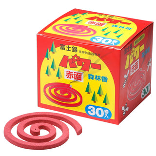 モチヅキ パワー森林香30巻 | 赤箱 | 30巻入 | 防虫 | 獣除け | 虫よけ | 虫除け | 虫除け線香 | 森林香 | 線香 | 蚊除け | 蚊よけ | 携帯防虫器専用 | アウトドア | キャンプ