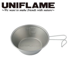 UNIFLAME ( ユニフレーム ) UFシェラカップ300 チタン | シェラカップ | 軽い | 限定商品 | 料理 | 調理 | スタッキング | 300ml | 取り分け | アウトドア | キャンプ | ゆにふれーむ | 668634