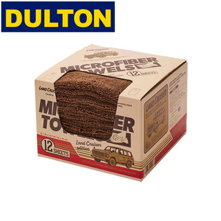 DULTON ( ダルトン ) MICROFIBER TOWELS - LC EDITION マイクロファイバータオルセット LCエディション | 掃除 | ふわふわ | 厚手 | 雑巾 | 吸水 | 多機能 | カーケア | 洗車 | マイクロファイバー | ランドクルーザー | LCX24-0765BR | だるとん