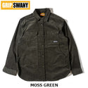 GRIP SWANY ( グリップスワニー ) 【 GSMSH-072 】 CORDUROY STRETCH FIELD SHIRTS | 長袖 | シャツ | シンプル | オシャレ | フィールドシャツ | ポケット | パッチポケット | アウトドア | レジャー | キャンプ | コーデュロイ | ストレッチ | ぐりっぷすわにー