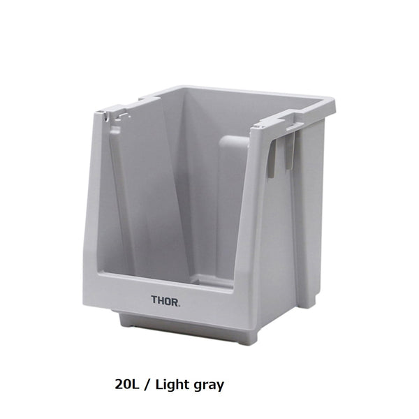 THOR ( ソー ) スタッキング シェルフコンテナー | 50L |  20L | 前開き式 | 収納棚 | 本体 | 棚 | 積み重ね | シンプル | 収納 | 自宅 | 整理整頓