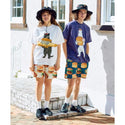 go slow caravan ( ゴースローキャラバン ) 【 DOMDOM×GSC 】 びたびたバターフィッシュ猫TEE MENS | メンズ | トップス | ドムドムハンバーガー | コラボ | シャツ | Tシャツ | ホワイト | 341962 | カジュアル | 夏服