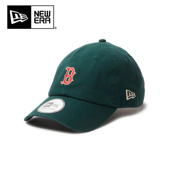 NEW ERA ( ニューエラ ) カジュアルクラシック MLB Casual Classic ボストン ・ レッドソックス ミッドロゴ ダークグリーン | 帽子 | キャップ | グリーン | 14388458 | 日よけ | コットン | イージースナップ | ユニセックス | サイズ調整 | カジュアル