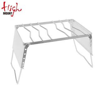 HIGHMOUNT ( ハイマウント ) アジャスタブルグリルS | アウトドア | キャンプ | 調理 | 料理 | コンパクト | 折りたたみ | ステンレス | 強い | 高さ調節 | 5段階 | 23226 | はいまうんと | ソロキャンプ | 卓上