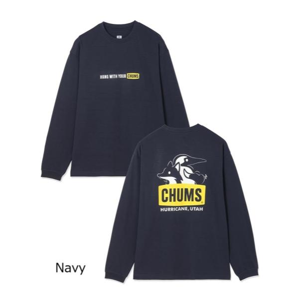 CHUMS ( チャムス ) フィルモアブービーミーツフォックスロングスリーブTシャツ バックプリント Tシャツ ロンT 長袖 長袖Tシャツ メンズ レディース ユニセックス 吸水速乾 ドライ CH01-2872