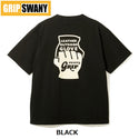 GRIP SWANY ( グリップスワニー ) 【 GSMCT-117 】 GLOVE LOGO TEE | 半袖 | シャツ | Tシャツ | アパレル | コットン100% | バックプリント | オシャレ | アウトドア | お出かけ | キャンプ | レジャー | ぐりっぷすわにー