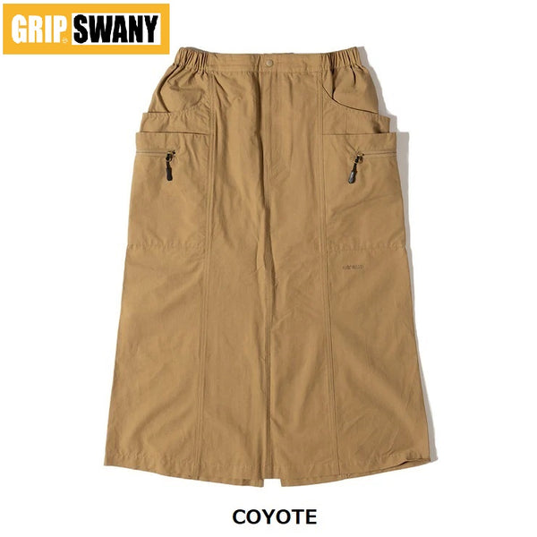 GRIP SWANY ( グリップスワニー ) 【 GSWK0047 】 W`S CARGO SKIRT | スカート | レディース | ウィメンズ | アウトドア | キャンプ | 収納 | 便利 | カーゴパンツ | ポケット | 大量 | レジャー  | ぐりっぷすわにー