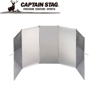 CAPTAN STAG ( キャプテンスタッグ ) リフレクト ウィンドスクリーン 〈 M 〉 アウトドア | キャンプ | ウインドスクリーン | 焚火 | BBQ | バーベキュー | リフレクター | UG-3298 | ステンレス鋼 | きゃぷてんすたっぐ | 錆びにくい
