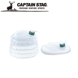 CAPTAIN STAG ( キャプテンスタッグ ) 抗菌 伸縮ウォータージャグ5L | ジャグ | ウォータージャグ | 防災 | たためる | コンパクト | アウトドア | キャンプ | 半透明 | M-1430 | キャプスタ
