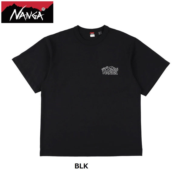 NANGA ( ナンガ ) エコハイブリッド ラインドローイン Tシャツ | 半袖 | Tシャツ | 夏服 | 刺繍 | 半袖Tシャツ | シンプル | アウトドア | お出かけ | キャンプ | レジャー | 散歩 | 普段着 | N2610-1M038Z001059 | なんが