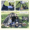 WAQ ( ワック ) EASE POP TENT | ポップアップテント | 日除けシェード | 日除けテント | ワンタッチテント | フルクローズ | アウトドア | レジャー | ピクニック | 暑さ対策 | 公園 | 簡単設営 | わっく