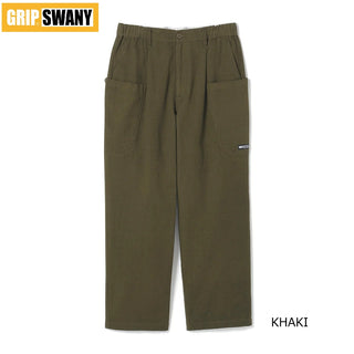 GRIP SWANY ( グリップスワニー ) GSMP-241 VINTAGE LIKE WIDE CAMP PANTS パンツ ロングパンツ アウトドア キャンプ メンズ イージーパンツ リラックス コットン100％ タウンユース