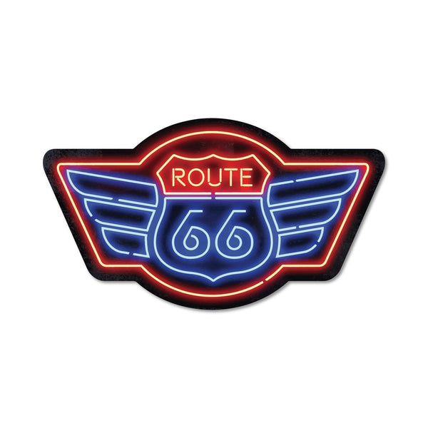 STICKER PACK ( ステッカーパック ) ルート66 ネオンサイン | ステッカー | すてっかー | SPL02008 | すてっかーぱっく | 車 | 貼る | ハードケース | ハードボックス | 収納ボックス | キャリーバッグ