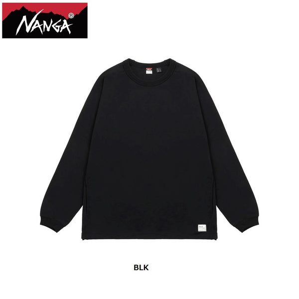 NANGA ( ナンガ ) エコハイブリッド オーバーサイズ ロングスリーブTシャツ | 長袖 | Tシャツ | ロンT | シンプル | ホワイト | ブラック | お出かけ | オシャレ | NW2411-1G808 | ゆったり | なんが