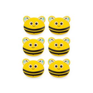 KIKKERLAND ( キッカーランド ) Bee Bag Clips ビー バッグ クリップ | キュート | ハチモチーフ | クリップセット | 6個セット | 可愛い | プレゼント | ギフト | 子供 | まとめる | 留める | KBC51 | きっかーらんど