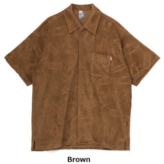 CHUMS ( チャムス ) チャムリーパイルショートスリーブシャツ | 半袖 | シャツ | オーバーサイズ | 夏服 | メンズ | 襟シャツ | パイル素材 | ゆったり | ふんわり | お出かけ | オシャレ | CH02-1265 | ちゃむす