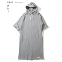 KRIFF MAYER ( クリフメイヤー ) ざっくり裏毛7分袖ワンピース | ワンピース | LADYS | レディース | W2517827 | スカート | シンプル | ゆったり | 7分袖 | 裏毛 | 暖かい | ウェア | フード付 | くりふめいやー