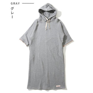 KRIFF MAYER ( クリフメイヤー ) ざっくり裏毛7分袖ワンピース | ワンピース | LADYS | レディース | W2517827 | スカート | シンプル | ゆったり | 7分袖 | 裏毛 | 暖かい | ウェア | フード付 | くりふめいやー