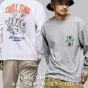 KRIFF MAYER ( クリフメイヤー ) チルタイムロンT ポーカー メンズ 2616303 ロンT 長袖 長袖シャツ 長袖Tシャツ Tシャツ プリントTシャツ アウトドア キャンプ カジュアル ユニセックス 秋 冬 刺繍 バックプリント