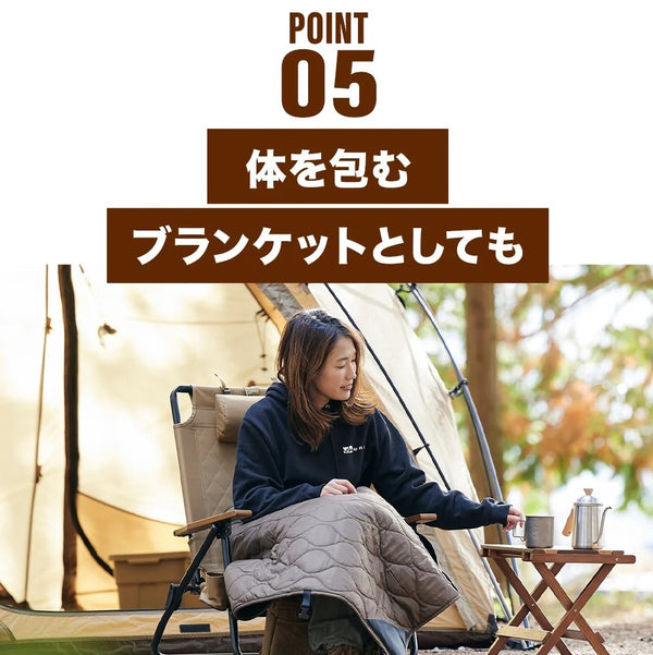 WAQ ( ワック ) Reversible Cot Blanket コット用ブランケット | ワイド | レギュラー | ブランケット | 冬 | 防寒 | リバーシブル | マット | チェア | キャンプ | アウトドア | 冬キャンプ