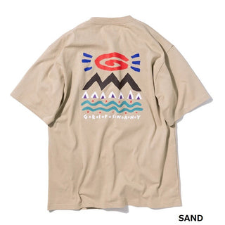 GRIP SWANY ( グリップスワニー ) 【 GSMCT0011 】 NATURE PRINT TEE | Tシャツ | 半袖 | 夏服 | シャツ | アウトドア | キャンプ | レジャー | 半袖Tシャツ | バックプリント | 綿100％ | ぐりっぷすわにー