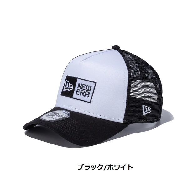 NEW ERA ( ニューエラ ) 9FORTY A-Frame トラッカー ボックスロゴ | シンプル | メッシュ | 帽子 | キャップ | 日よけ | 定番 | サイズ調整 | アウトドア | キャンプ | レジャー | 14525001 | 14524999 | にゅーえら