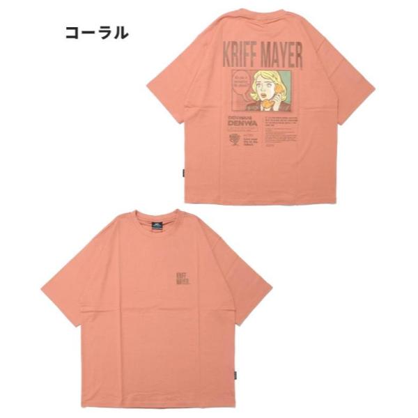 KRIFF MAYER ( クリフメイヤー ) ダジャレ半袖Tシャツ | デンワニデンワ | 2556303 | メンズ | ユニセックス | 半袖 | バックプリント | Tシャツ | 半袖Tシャツ | 綿100% | 夏服 | アパレル | トップス | くりふめいやー