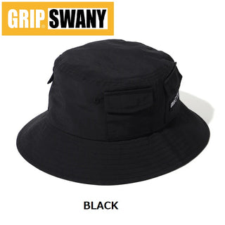 【 SALE 】GRIP SWANY ( グリップスワニー ) C/NY GS GEAR HAT GSUA-157 ギアハット バケットハット 帽子 アウトドアハット リップストップ ナイロン コットン 撥水 軽量 ギアポケット キャンプ 登山 釣り フェス メンズ レディース
