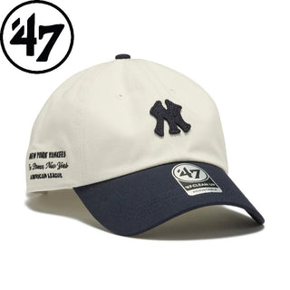'47 ( フォーティーセブン ) '47 クリーンナップ ニューヨーク・ヤンキース CONTEMPORARY BASICS ベースランナー サンドストーン ネイビーバイザー | 帽子 | キャップ | 日よけ | オシャレ | お出かけ | レジャー | 14920543 | ふぉーてぃーせぶん