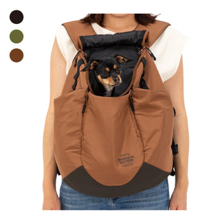 MNADARINE BROTHERS ( マンダリンブラザーズ ) WINSTON HUG BAG | キャリーバッグ | 犬 | ネコ | 猫 | お出かけ | 旅行 | 移動 | 2way | メッシュ | 抱っこ | 腰当 | まんだりんぶらざーず