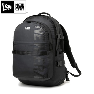 NEW ERA ( ニューエラ ) キャリアパック 35L ライトウェイト プリントロゴ ブラック × ブラック | リュック | リュックサック | バックパック | デイパック | 旅行 | 通勤 | 通学 | 14521350 | 大容量 | アウトドア | キャンプ | にゅーえら