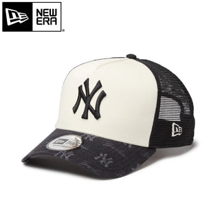 NEW ERA ( ニューエラ ) 9FORTY A-Frame トラッカー MLB Jacquard ニューヨーク・ヤンキース ブラック | 帽子 | キャップ | サイズ調整 | 日よけ | アウトドア | キャンプ | レジャー | ジャカード | メッシュ | ユニセックス | 14744896 | にゅーえら