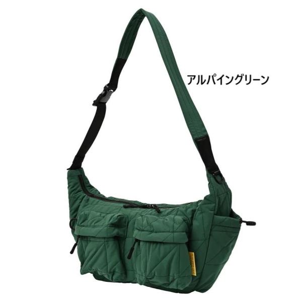 KiU ( キウ ) スクエアパデッド ダブルポケットショルダーバッグ K576 ショルダーバッグ 斜めがけ バッグ 8L 撥水 はっ水 キルティング メンズ レディース ユニセックス 多収納 ダブルポケット ドリンクポケット ファスナーポケット スクエア型 カジュアル おしゃれ