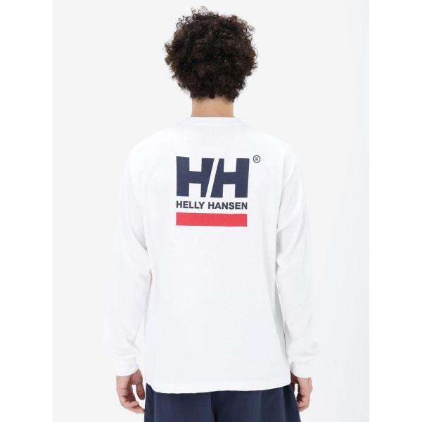 HELLY HANSEN ( ヘリーハンセン ) ロングスリーブ スクエアロゴティー | ユニセックス | ユニセックス | 長袖Tシャツ | HH32521 | Tシャツ | バックプリント | UVカット | アウトドア | レジャー | キャンプ | メンズ | レディース