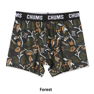 CHUMS ( チャムス ) チャムスパターンボクサーズ 下着 ボクサーパンツ 前開き ポリエステル 蒸れにくい ドライ 抗菌 防臭 総柄 柄パンツ アンダーウェア 男性用 メンズ ボクサーブリーフ CH09-1339
