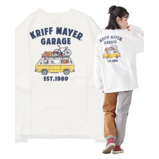 KRIFF MAYER ( クリフメイヤー ) クリフラビットロンＴ ( ガレージ ) 2437806 | シャツ | Tシャツ | 長袖 | 長袖シャツ | 長袖Tシャツ | ロンT | 綿100% | ユニセックス | アウトドア | キャンプ