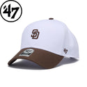 '47 ( フォーティーセブン ) '47 エムブイピー サンディエゴ・パドレス STADIUM ADDRESS ベースランナー ホワイト ブラウンバイザー | 帽子 | キャップ | 日よけ | シンプル | オシャレ | アウトドア | キャンプ | レジャー | 14920306
