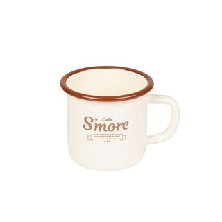 S`more ( スモア ) café s'more mug | マグカップ | マグ | コップ | ホーロー | レトロ | 可愛い | アウトドア | キャンプ | プレゼント | シンプル | ロゴ | 耐久性 | 熱伝導 | すもあ